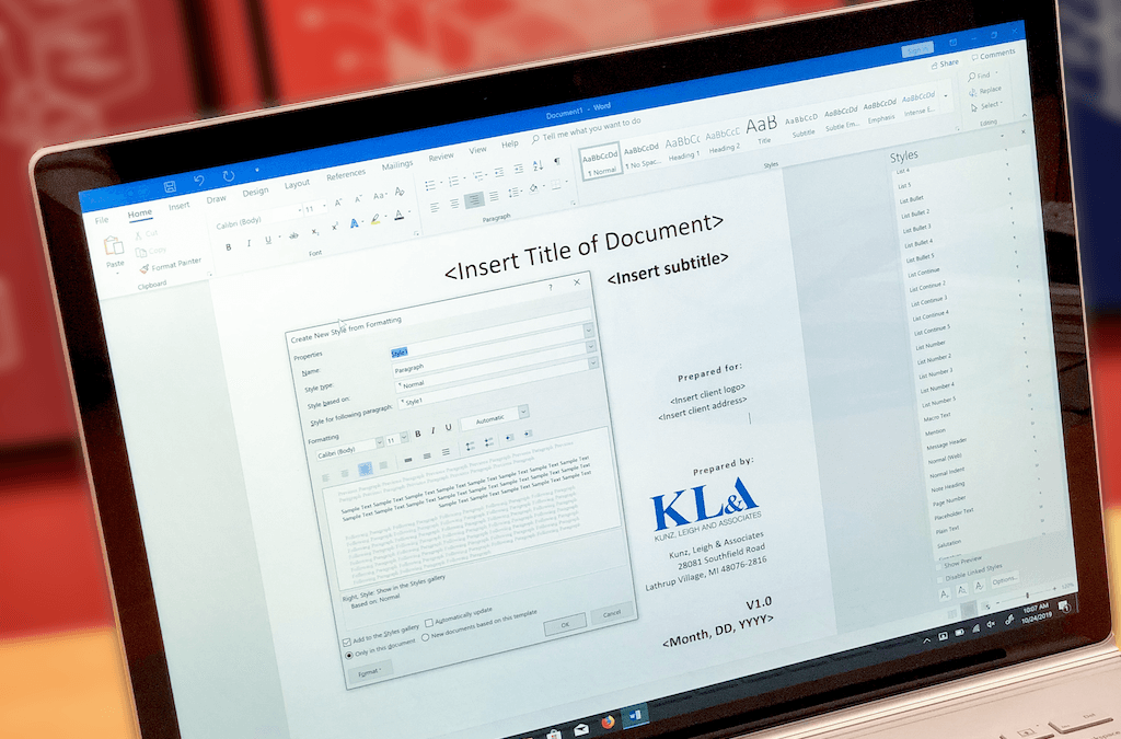 Harnessing the Power of Microsoft Word, Part 3: Creating Paragraph & Character Styles